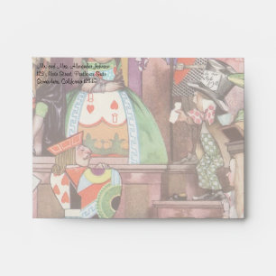 Enveloppe Vintage Alice au pays des merveilles, reine des Co
