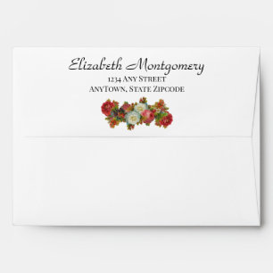 Enveloppe Vintage automne Floral Victoran Garland Mariage