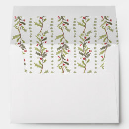 Enveloppe Vintage Botanical Christmas
