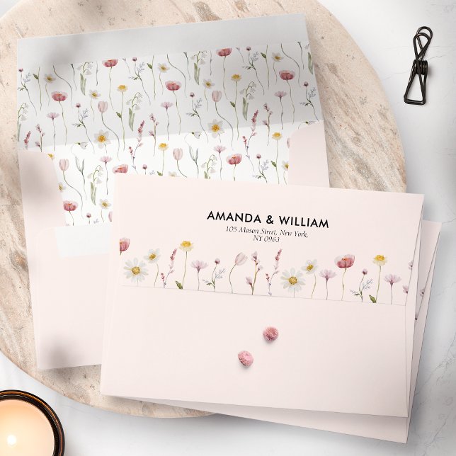 Enveloppe vintage en Merci floral (Créateur téléchargé)