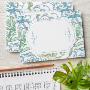 Enveloppe Vintage Floral Fête des mariées Toile
