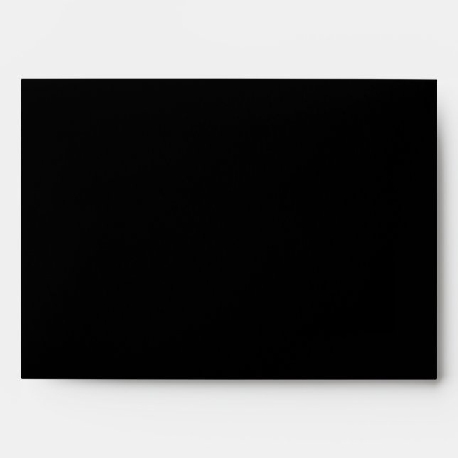 Enveloppe vintage noire avec guange (Devant)