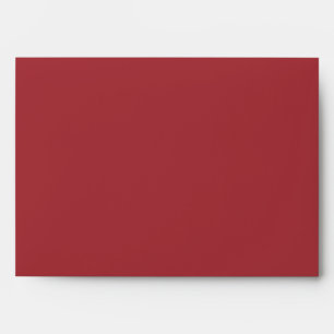 Enveloppe vintage rouge bordeaux blanche Roses