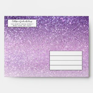 Enveloppe Violet Lilac Pastel Purple ombre
