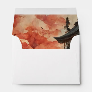 Enveloppe Vision d'Imaginaire dans la peinture CG rouge