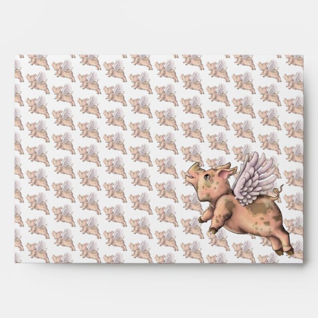 Enveloppe Voler des cochons (Devant)