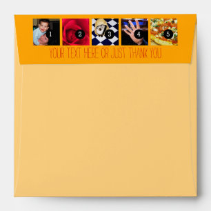 Enveloppe Vos Photos Images Votre Texte De Voeux Jaune Solei