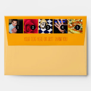 Enveloppe Vos Photos Images Votre Texte De Voeux Jaune Solei