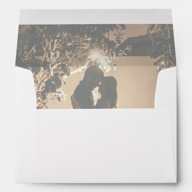 Enveloppe Vos propres photos ont disparu 5x7 Faire-part de m (Dos (Bas))