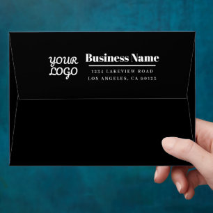 Enveloppe Votre logo d'entreprise Carrelé à l'intérieur Adre