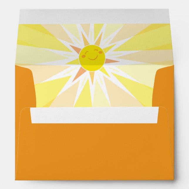 Enveloppe Vous êtes mon Baby shower Sunshine (Dos (Bas))