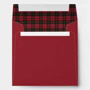 Enveloppe Wallace Red Patiné Original Tartan écossais