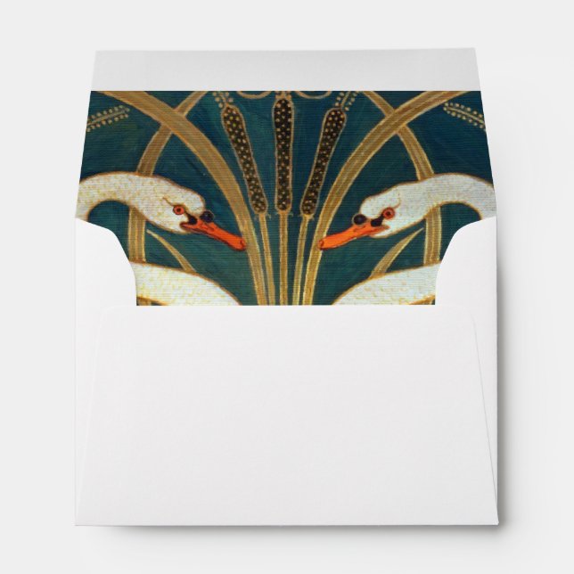 Enveloppe Walter Crane Swan (Dos (Bas))