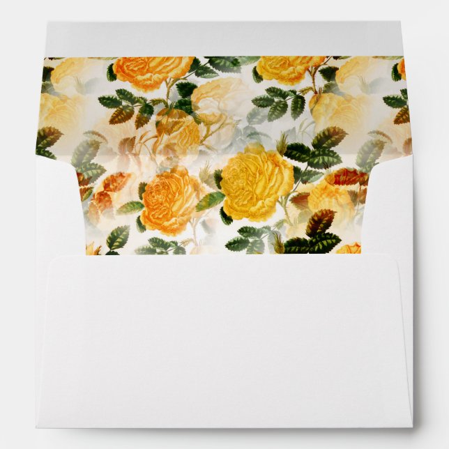 Enveloppe Watercolor Floral Garden Party (Dos (Bas))