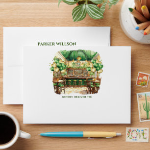 Enveloppe Watercolor St. Patrick's Day Pub