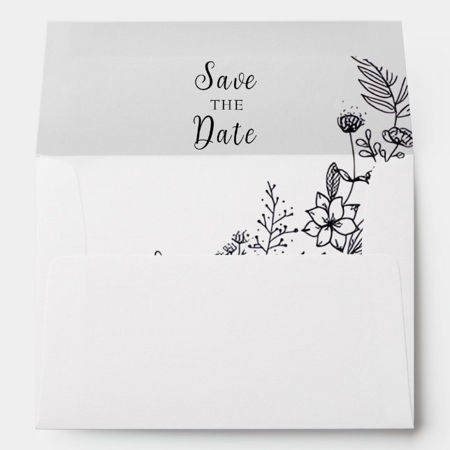Enveloppe Wedding invitation envelope (Dos (Bas))