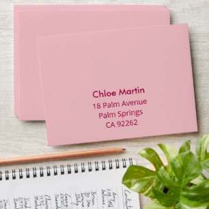 Enveloppe Week-end de célibataire minimaliste moderne Rose