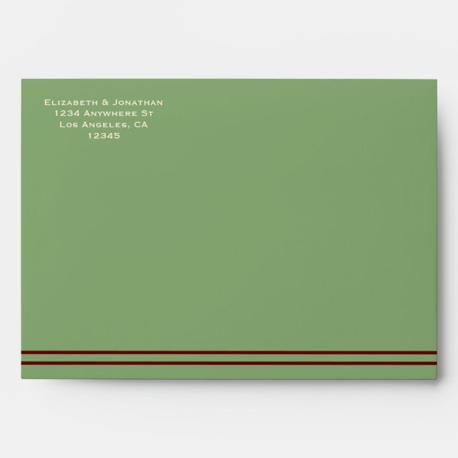 Enveloppe Western Horseshoe Mariage (Devant)