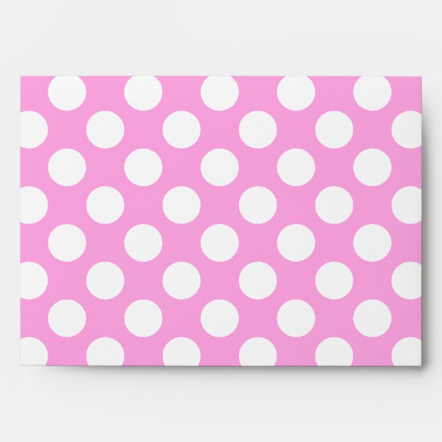 Enveloppe White Polka Dot A7 (Devant)