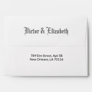 Enveloppe White Till Death Do Us Part Faire-part de mariage