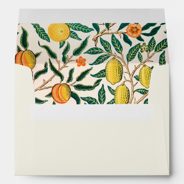ENVELOPPE WILLIAM MORRIS ENVELOPE AVEC POMEGRANATE DESIGN (Dos (Bas))