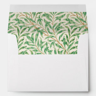 Enveloppe William Morris. Saumon. Papier Mousseline