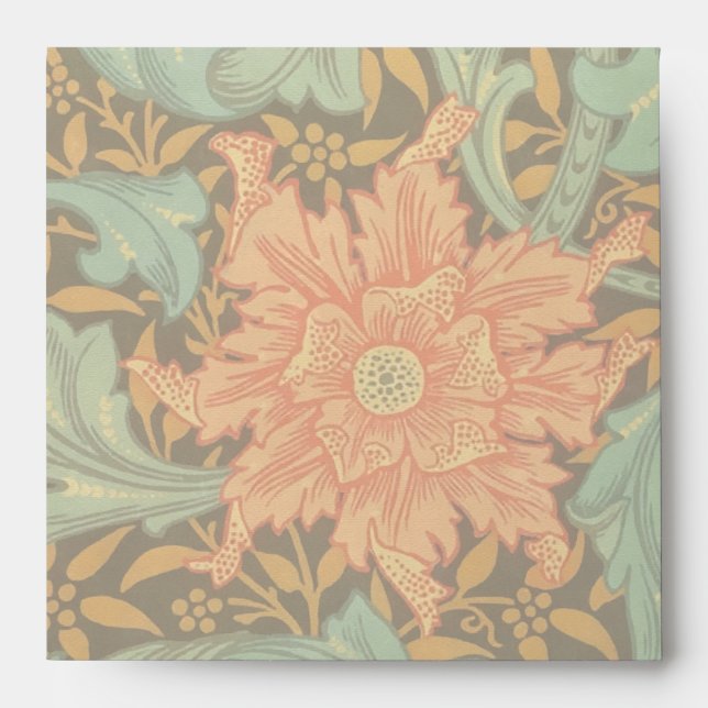 Enveloppe William Morris Single Stem Pattern (Devant)