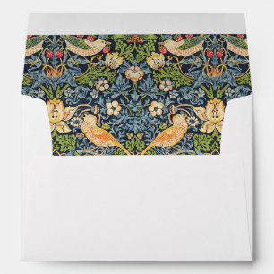 Enveloppe William Morris Strawberry Thief Motif floral