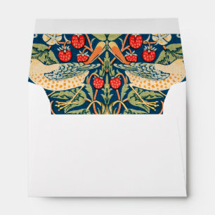 Enveloppe William Morris Strawberry Thief Motif floral