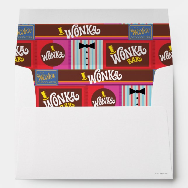 Enveloppe Willy Wonka Motif (Dos (Bas))