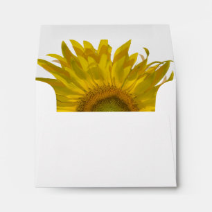 Enveloppe Yellow Sunflower Wedding R.S.V.P. Response