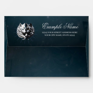 Enveloppe Yin Yang Wolves.