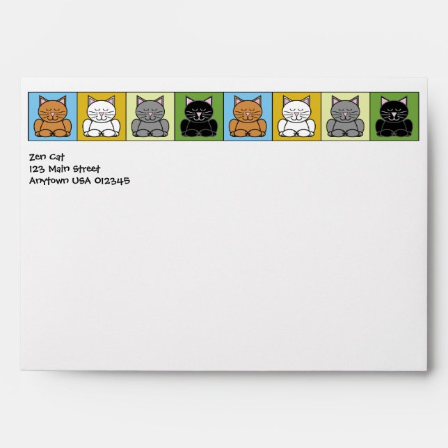 Enveloppe Zen Cat A7 (Devant)