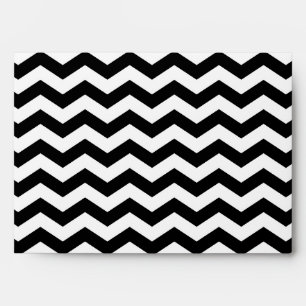 Enveloppe Zig Zag blanc et noir