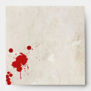 Enveloppe Zombie Bloodteinte d'Halloween