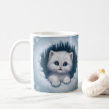 Enveloppement 3D Kitten Mug Fun - Coupes de café