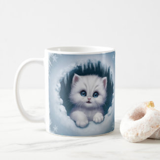 Enveloppement 3D Kitten Mug Fun - Coupes de café