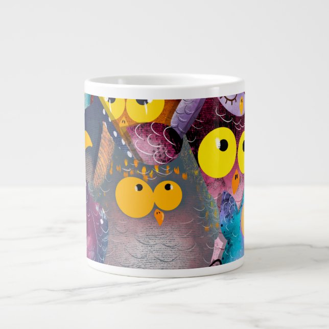 "Enveloppement amusant de la Mug de la Chouette -  (Devant)