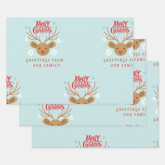 Enveloppement de feuilles plats en papier Jeu de 3 (Lot)