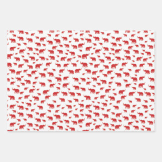 Enveloppement de feuilles plats en papier Jeu de 3