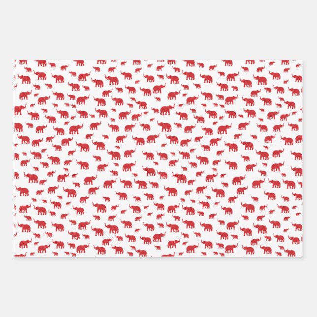 Enveloppement de feuilles plats en papier Jeu de 3 (Devant)