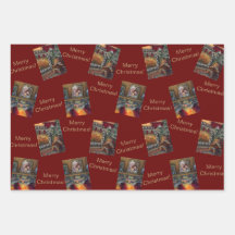 Enveloppement de feuilles plats en papier Jeu de 3