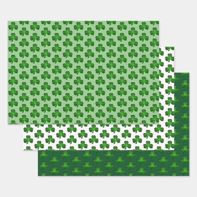 Enveloppement de papier shamrock (Lot)