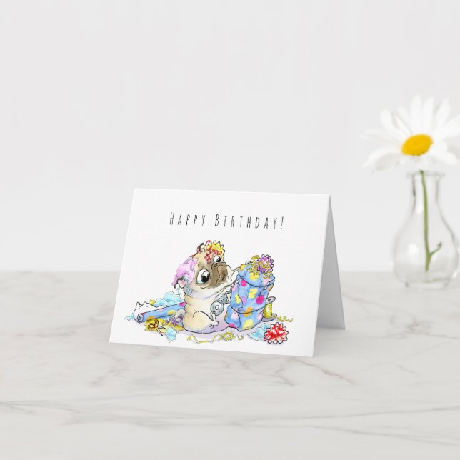 Enveloppement Présente une carte d'anniversaire ca (Petite plante)