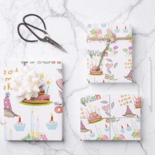 Envelopper les feuilles de papier heureux désir d'