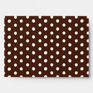 Enveloppes 5x7 Point Polka à l'extérieur de l'enveloppe intér
