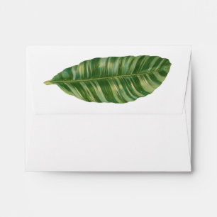 Enveloppes A2 Merci Tropical Island Palm Tree Jungle Leaf