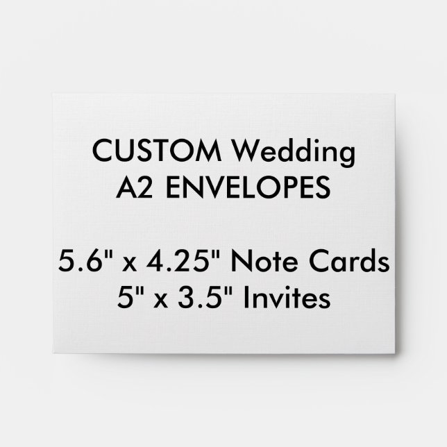 Enveloppes A2 personnalisées mariages 5,6 po x 4,2 (Devant)