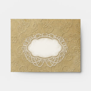 Enveloppes A2 Thé Vintage en dentelle tendu Hydrangea Roses