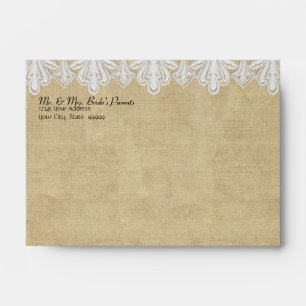 Enveloppes A6 BOHO a imprimé le mod moderne gitan de dentelle